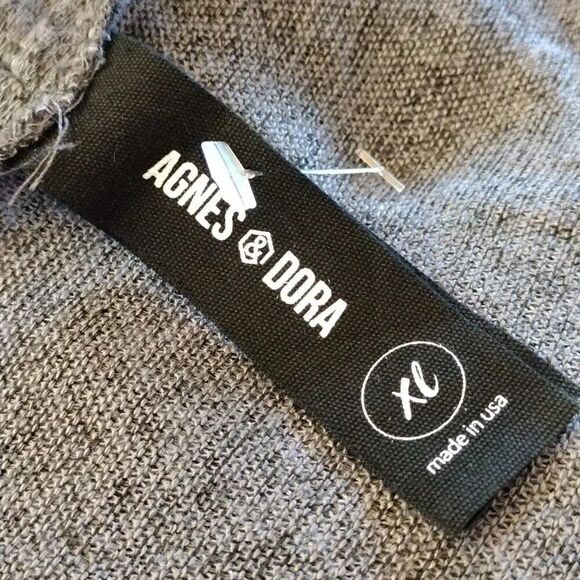 Agnes & Dora Dark Grey Open Knit Midi Cardigan with Pockets XL NWOT - Picture 13 of 16